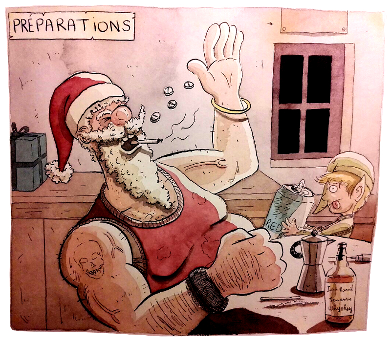 Père noël se dope